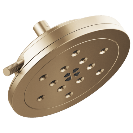 Brizo 8” H<sub>2</sub>Okinetic<sup>®</sup> Round Multi-Function Wall Mount Showerhead 87435-GL - Plumbing Market
