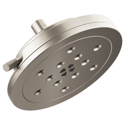 Brizo 8” H<sub>2</sub>Okinetic<sup>®</sup> Round Multi-Function Wall Mount Showerhead 87435-NK - Plumbing Market