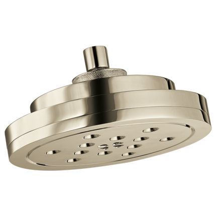 Brizo 8” H<sub>2</sub>Okinetic<sup>®</sup> Round Multi-Function Wall Mount Showerhead 87435-PN - Plumbing Market