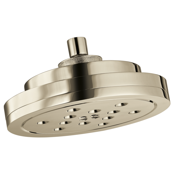 Brizo 8” H<sub>2</sub>Okinetic<sup>®</sup> Round Multi-Function Wall Mount Showerhead 87435-PN - Plumbing Market