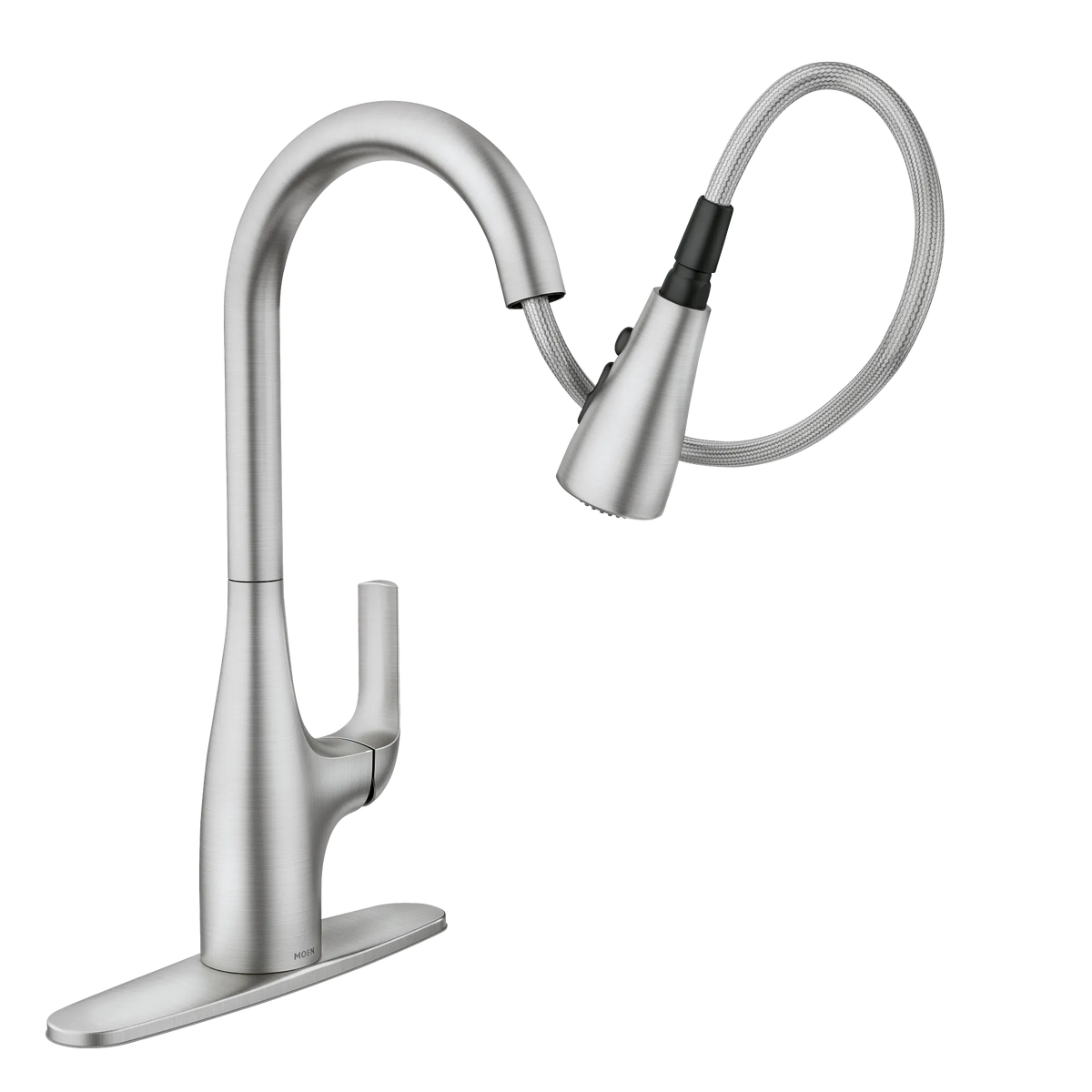 Moen Leesi Single-Handle High-Arc Pulldown Kitchen Faucet 87448 in Spot Resist Stainless (87448SRS) - view 5