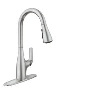 Moen Leesi Single-Handle High-Arc Pulldown Kitchen Faucet 87448 in Spot Resist Stainless (87448SRS)