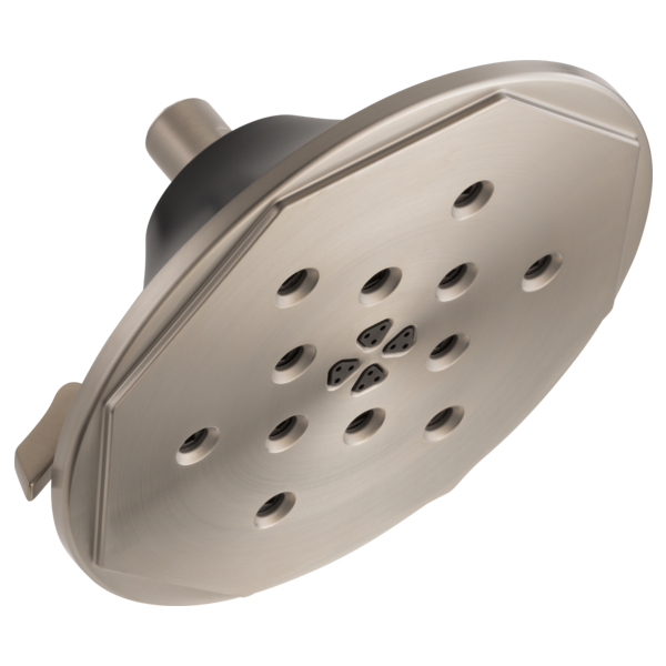 Brizo 8” H<sub>2</sub>Okinetic<sup>®</sup> Round Multi-Function Wall Mount Showerhead 87461-NKBL - Plumbing Market