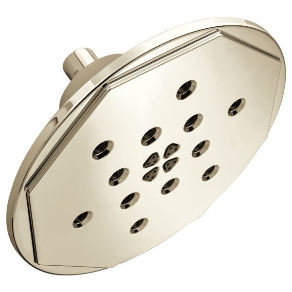 Brizo 8” H<sub>2</sub>Okinetic<sup>®</sup> Round Multi-Function Wall Mount Showerhead 87461-PN - Plumbing Market