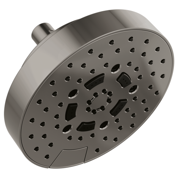 Brizo 7" Linear Round H2Okinetic® Multi-Function Wall Mount Shower Head - 1.75 GPM 87492-BNX - Plumbing Market