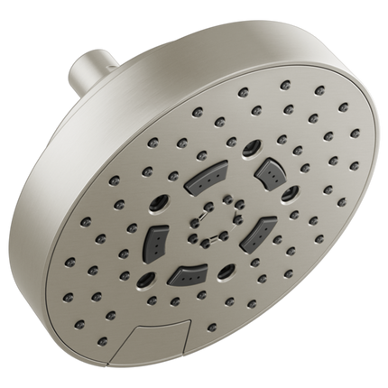 Brizo 7" Linear Round H2Okinetic® Multi-Function Wall Mount Shower Head - 2.5 GPM 87492-NK-2.5 - Plumbing Market
