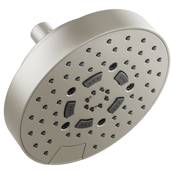 Brizo 7" Linear Round H2Okinetic® Multi-Function Wall Mount Shower Head - 2.5 GPM 87492-NK-2.5 - Plumbing Market