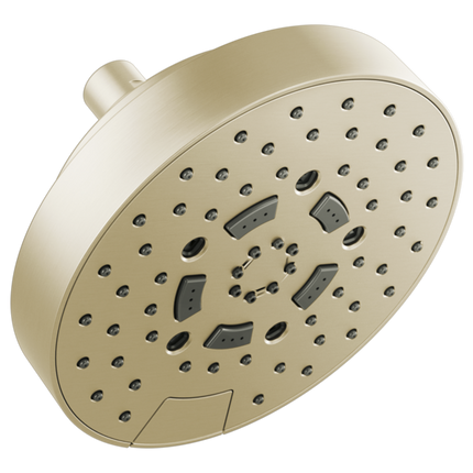 Brizo 7" Linear Round H2Okinetic® Multi-Function Wall Mount Shower Head - 2.5 GPM 87492-PN-2.5 - Plumbing Market