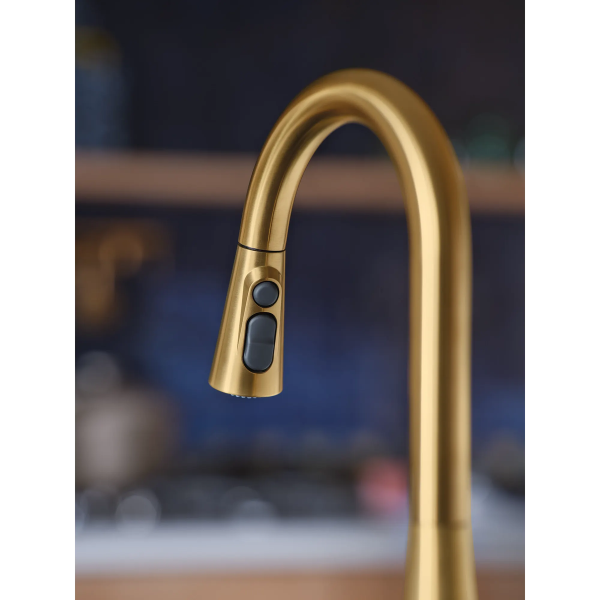 Moen Maureen Single-Handle High-Arc Pulldown Kitchen Faucet 87493 in Brushed Gold (87493BG) - view 4