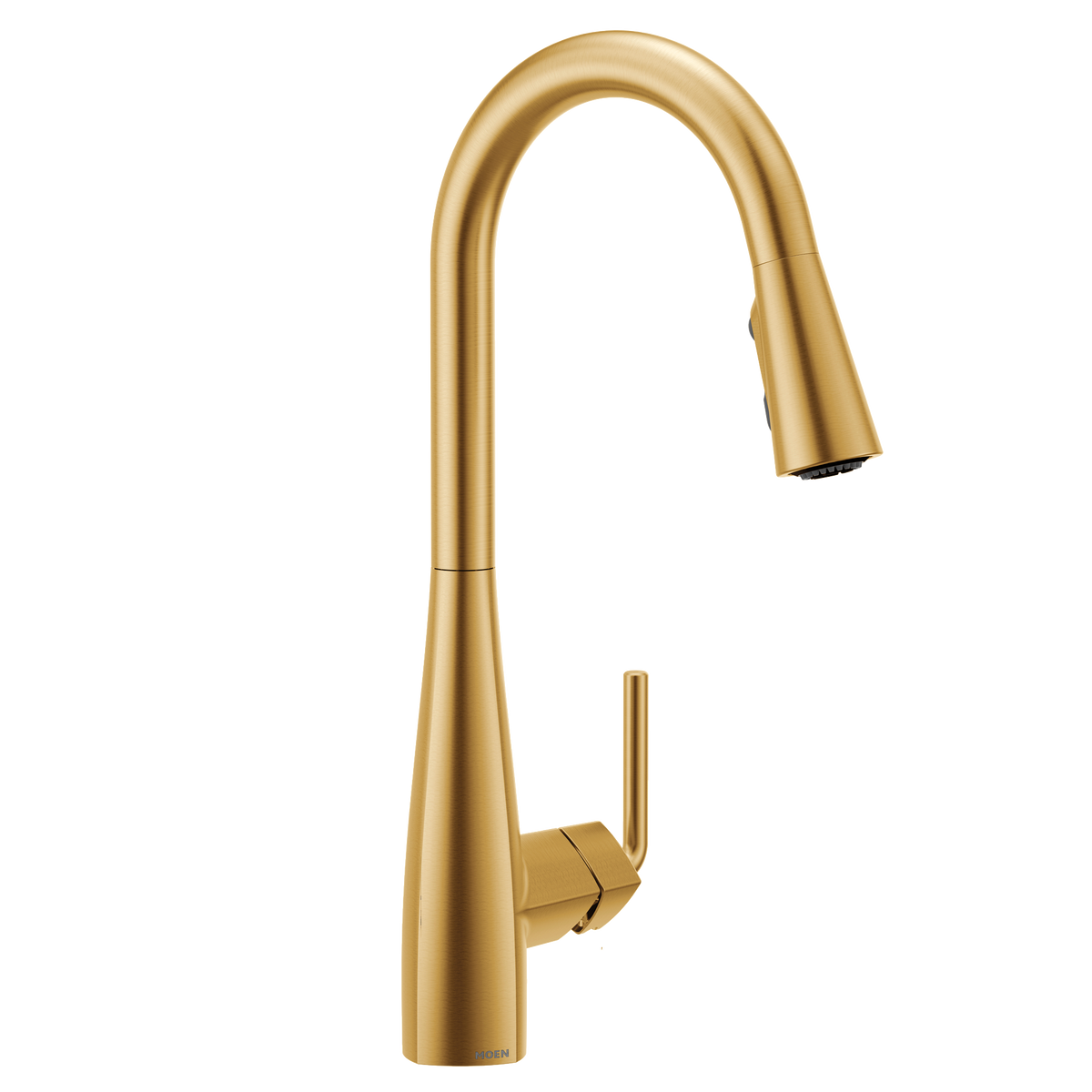 Moen Maureen Single-Handle High-Arc Pulldown Kitchen Faucet 87493 in Brushed Gold (87493BG)
