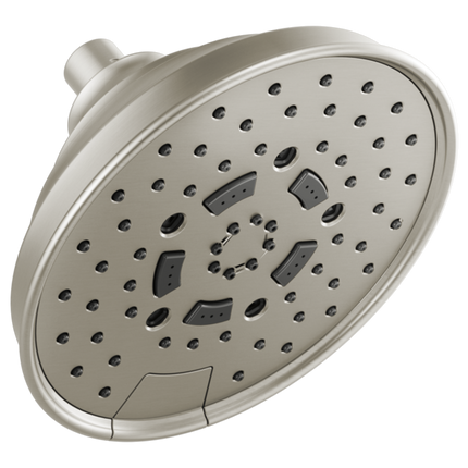 Brizo 7" Classic Round H2Okinetic® Multi-Function Wall Mount Shower Head - 2.5 GPM 87495-NK-2.5 - Plumbing Market