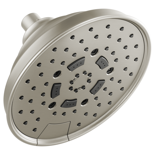 Brizo 7" Classic Round H2Okinetic® Multi-Function Wall Mount Shower Head - 2.5 GPM 87495-NK-2.5 - Plumbing Market