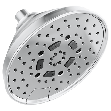 Brizo 7" Classic Round H2Okinetic® Multi-Function Wall Mount Shower Head - 2.5 GPM 87495-PC-2.5 - Plumbing Market