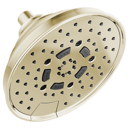 Brizo 7" Classic Round H2Okinetic® Multi-Function Wall Mount Shower Head - 2.5 GPM 87495-PN-2.5 - Plumbing Market