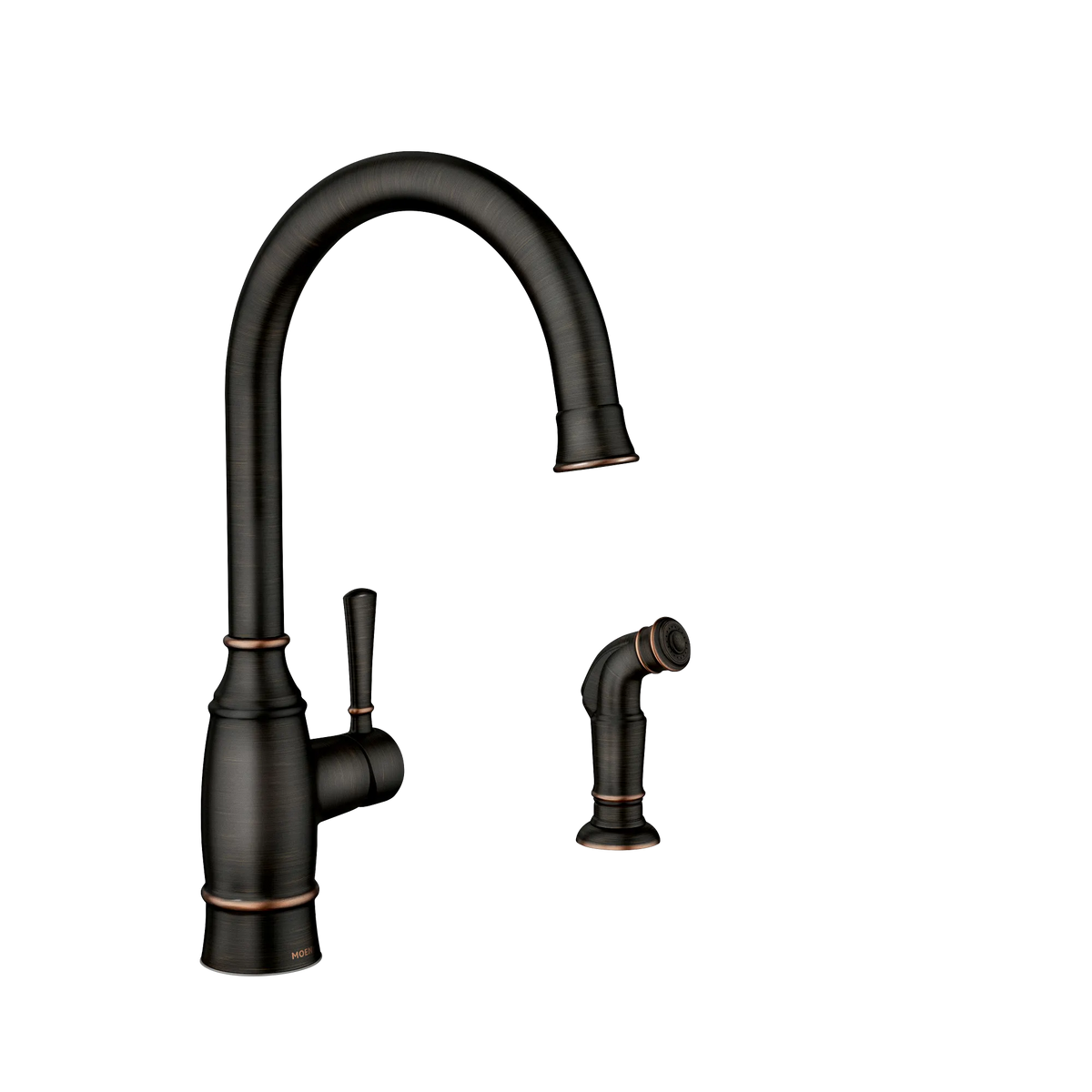 Moen Noell Single-Handle Kitchen Faucet 87506 in Mediterranean Bronze (87506BRB) - view 13