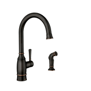 Moen Noell Single-Handle Kitchen Faucet 87506 in Mediterranean Bronze (87506BRB)