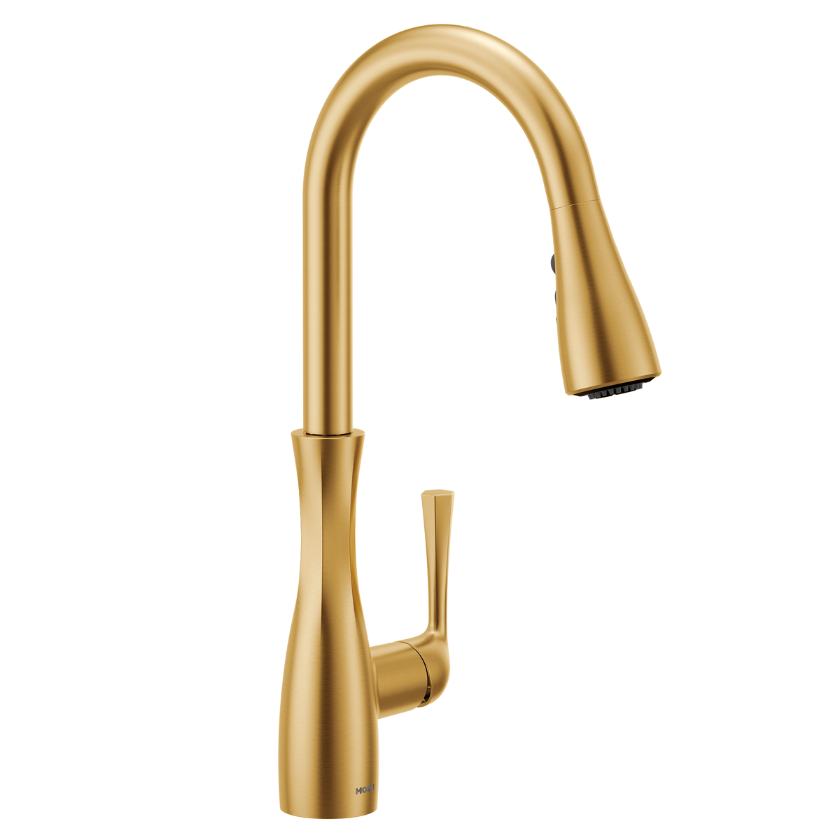 Moen Arlia Single-Handle High-Arc Pulldown Kitchen Faucet 87564 in Brushed Gold (87564BG)