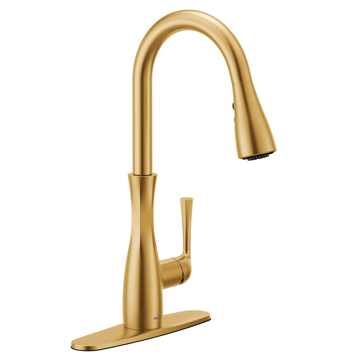 Moen Arlia Single-Handle High-Arc Pulldown Kitchen Faucet 87564 in Brushed Gold (87564BG) - view 4