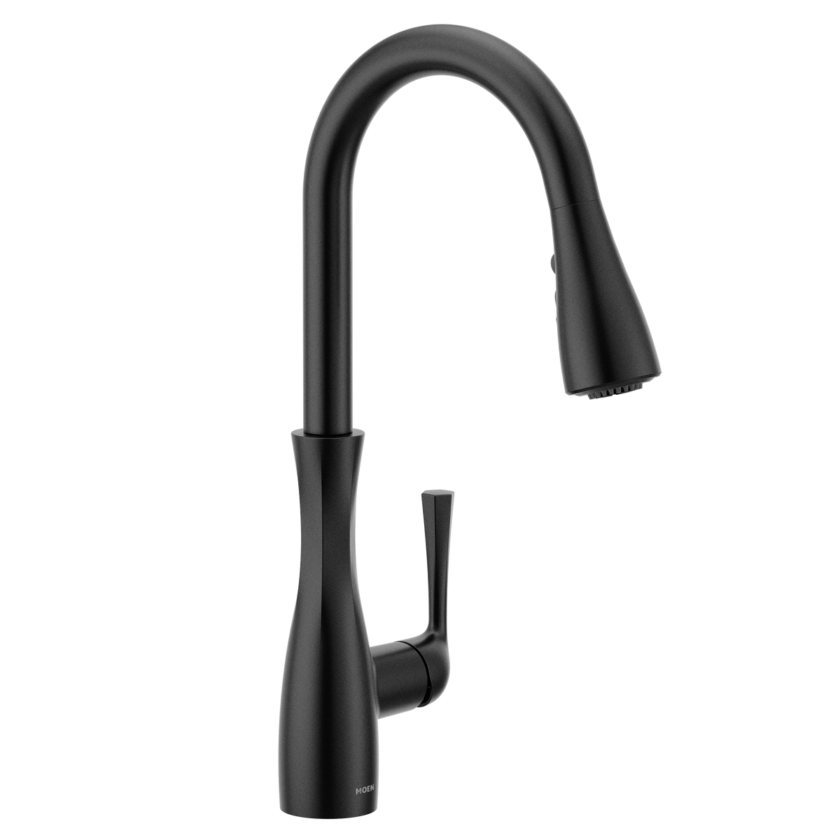 Moen Arlia Single-Handle High-Arc Pulldown Kitchen Faucet 87564 in Matte Black (87564BL)