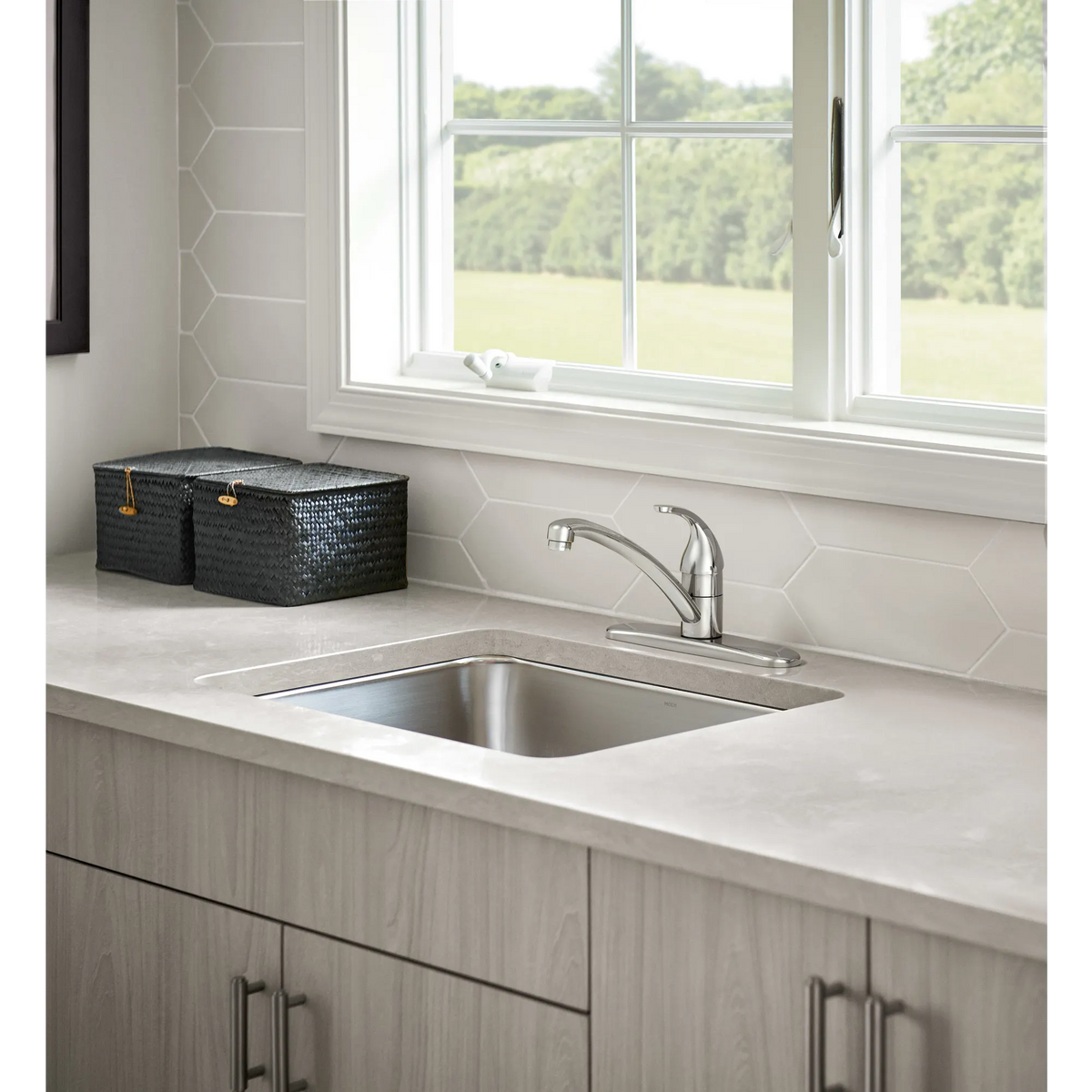 Moen Adler Single-Handle Kitchen Faucet 87603 in Chrome (87603) - view 5