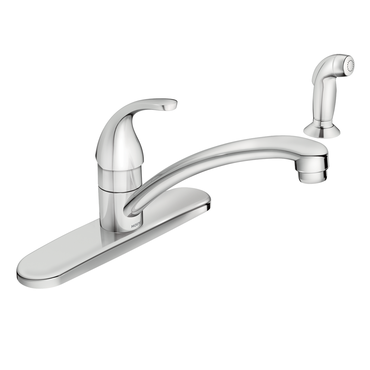 Moen Adler Single-Handle Kitchen Faucet 87604 in Chrome (87604)