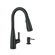 Moen Haelyn Single-Handle High-Arc Pulldown Kitchen Faucet 87627EI in Matte Black (87627EIBL)