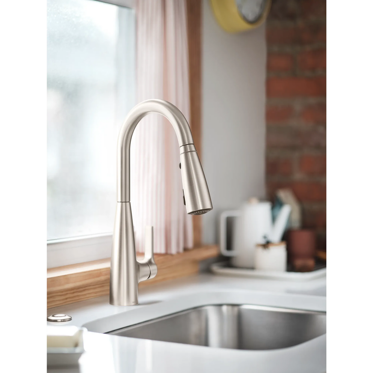 Moen Haelyn Single-Handle High-Arc Pulldown Kitchen Faucet 87627EI in Spot Resist Stainless (87627EISRS) - view 13