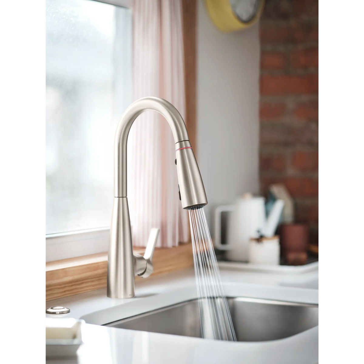 Moen Haelyn Single-Handle High-Arc Pulldown Kitchen Faucet 87627EI in Spot Resist Stainless (87627EISRS) - view 10