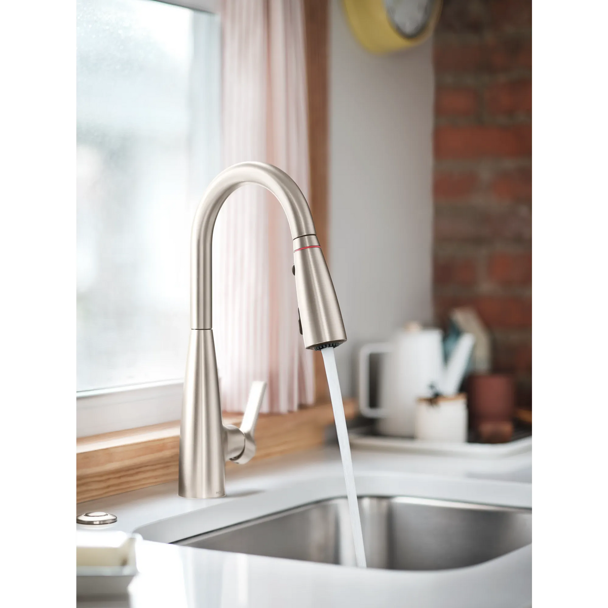 Moen Haelyn Single-Handle High-Arc Pulldown Kitchen Faucet 87627EI in Spot Resist Stainless (87627EISRS) - view 11