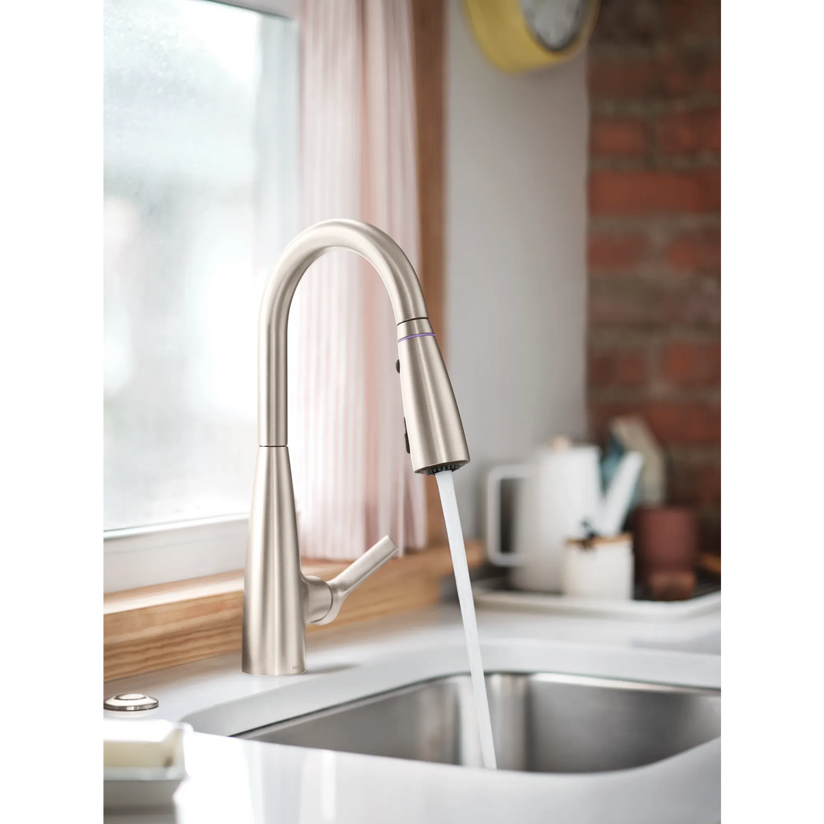 Moen Haelyn Single-Handle High-Arc Pulldown Kitchen Faucet 87627EI in Spot Resist Stainless (87627EISRS) - view 14