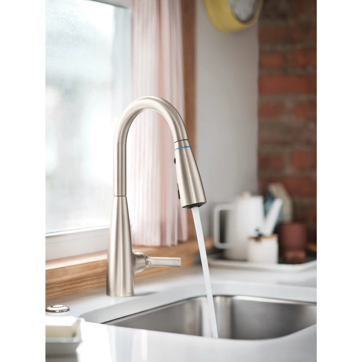 Moen Haelyn Single-Handle High-Arc Pulldown Kitchen Faucet 87627EI in Spot Resist Stainless (87627EISRS) - view 12