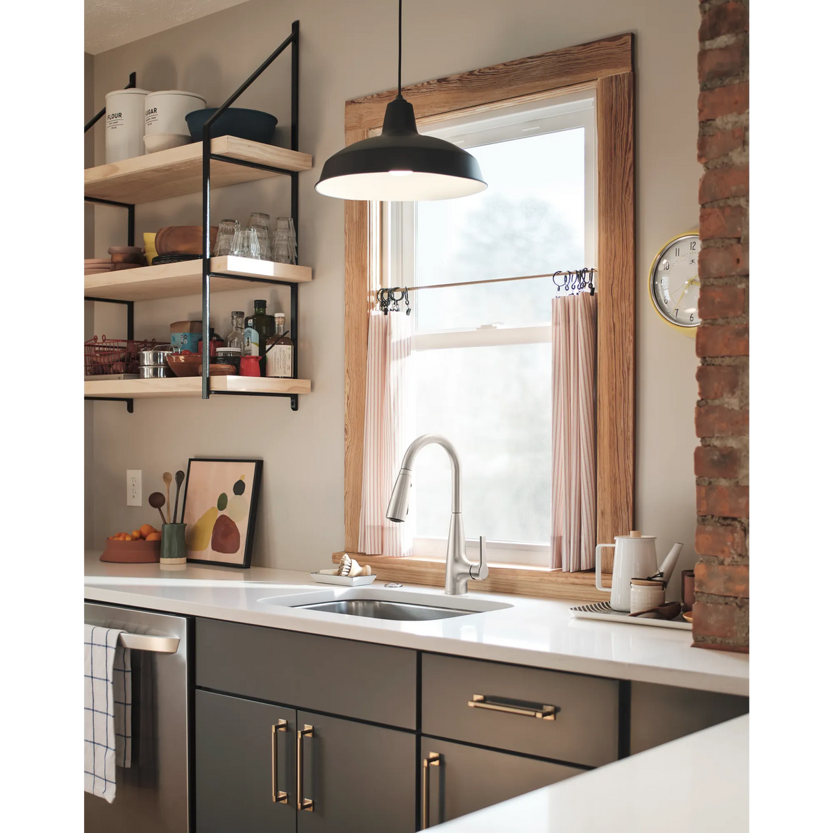 Moen Haelyn Single-Handle High-Arc Pulldown Kitchen Faucet 87627EI in Spot Resist Stainless (87627EISRS) - view 5