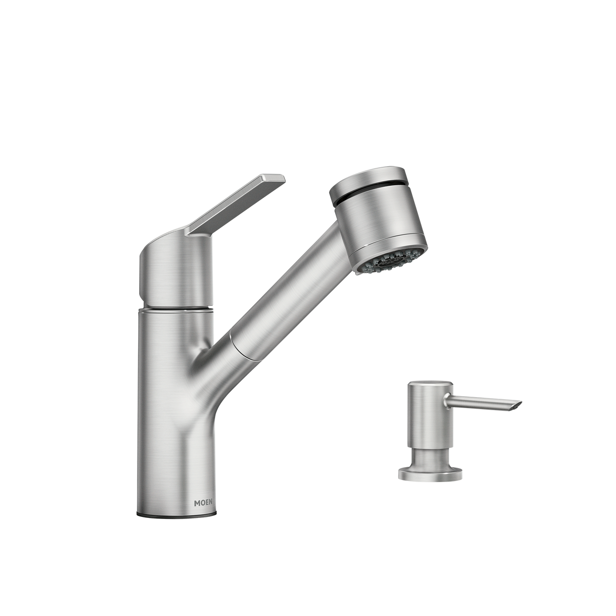 Moen Sombra Single-Handle Pullout Kitchen Faucet 87701 in Spot Resist Stainless (87701SRS)