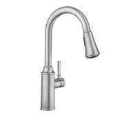 Moen Conneaut Single-Handle High-Arc Pulldown Kitchen Faucet 87801 in Spot Resist Stainless (87801SRS)