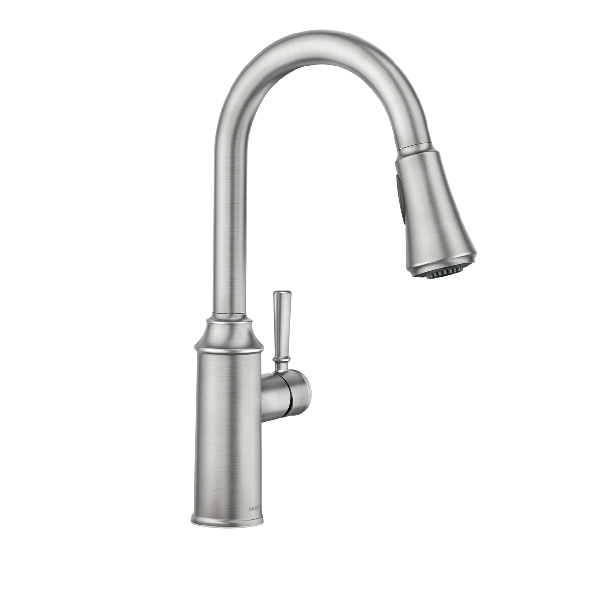 Moen Conneaut Single-Handle High-Arc Pulldown Kitchen Faucet 87801 in Spot Resist Stainless (87801SRS)