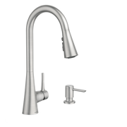 Moen Sarai Smart Kitchen Faucet Single-Handle High-Arc Pulldown 87836 in Spot Resist Stainless (87836SRS)