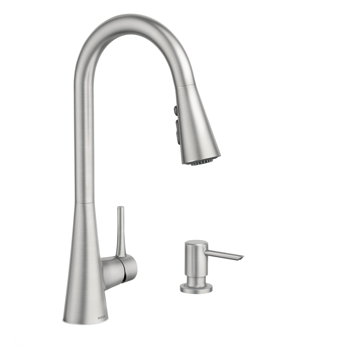 Moen Sarai Smart Kitchen Faucet Single-Handle High-Arc Pulldown 87836 in Spot Resist Stainless (87836SRS)