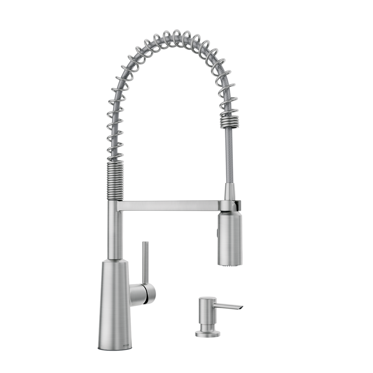Moen Nori Pre-Rinse Spring Kitchen Faucet 87897 in Spot Resist Stainless (87897SRS)