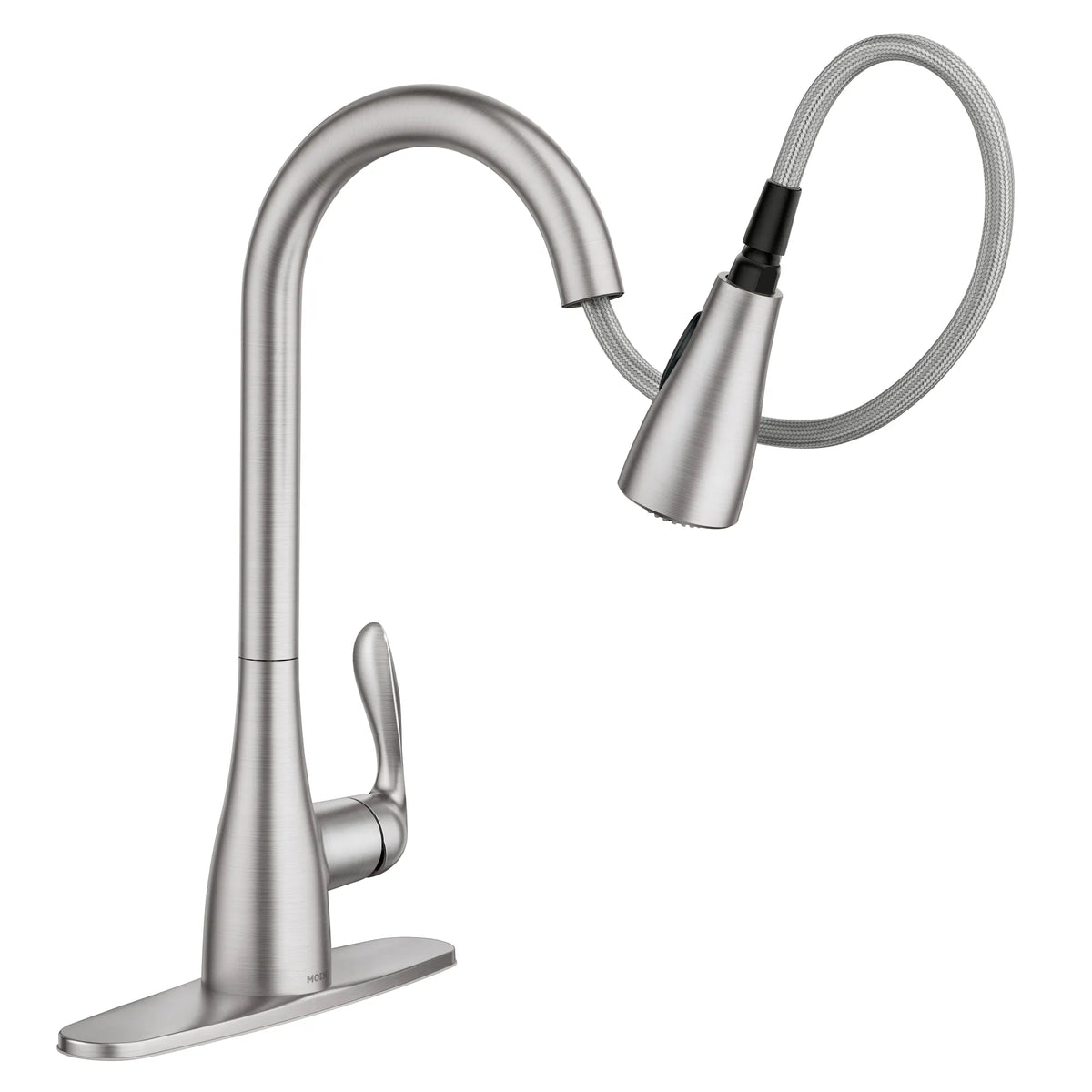 Moen Georgene Single-Handle High-Arc Pulldown Kitchen Faucet 87912 in Spot Resist Stainless (87912SRS) - view 6
