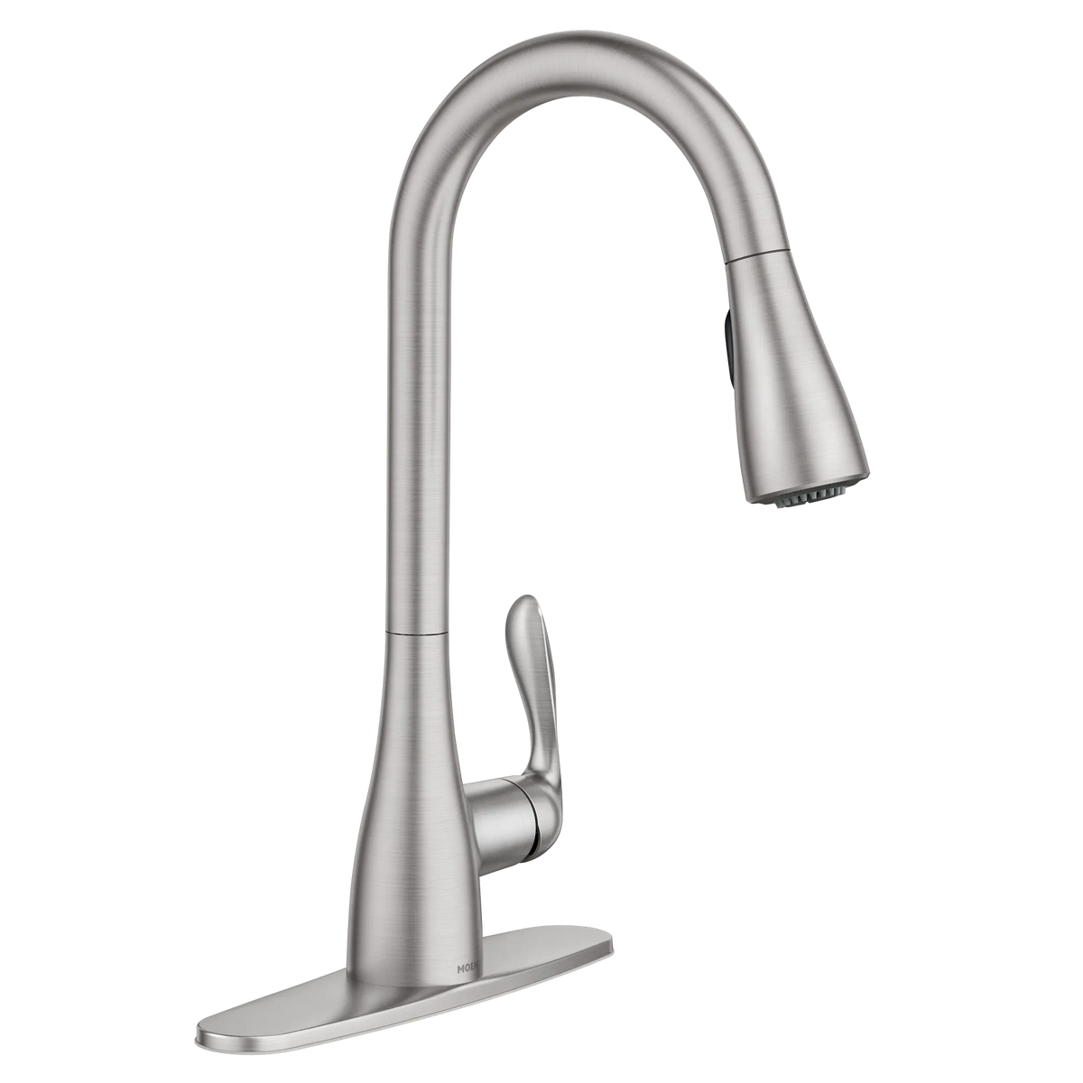 Moen Georgene Single-Handle High-Arc Pulldown Kitchen Faucet 87912 in Spot Resist Stainless (87912SRS) - view 7