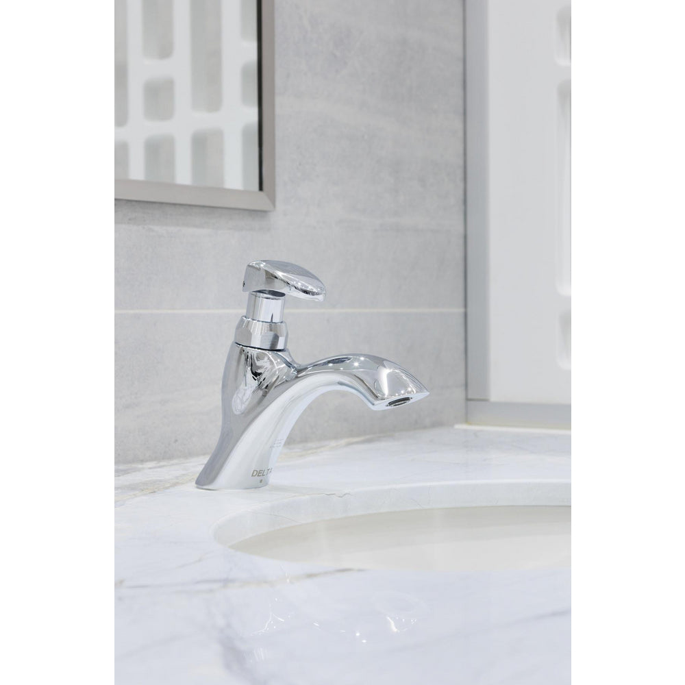 Delta Commercial 87T105 Single Hole Metering Slow-Close Lavatory Faucet