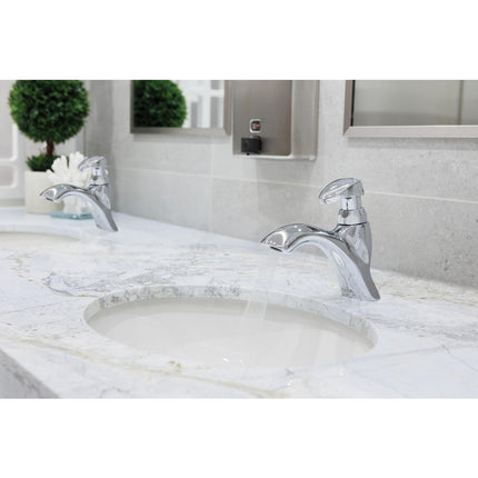 Delta 87T Single Hole Metering Slow-Close Bathroom Faucet - Plumbing Market