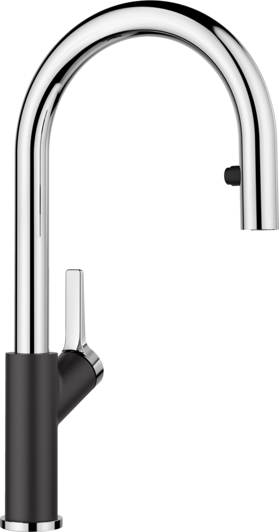 Blanco Urbena kitchen faucet in Chrome/Coal Black