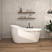 Zitta Bathtub Soffio freestanding 60 1/4" x 33 3/8" x 31 1/8", acrylic, Zitta collection TSO6033FA001 - Plumbing Market