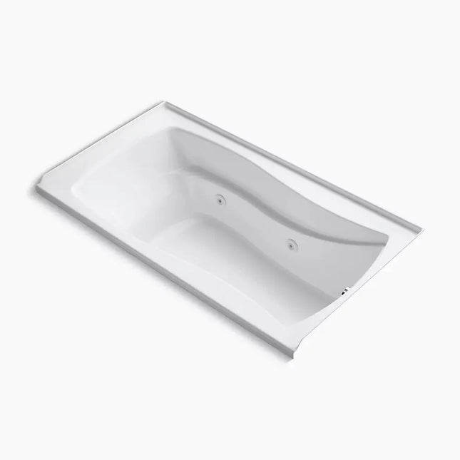 Kohler Mariposa 66" x 35-7/8" alcove whirlpool with integral flange, right-hand drain and heater K-1224-RH-0 - Plumbing Market