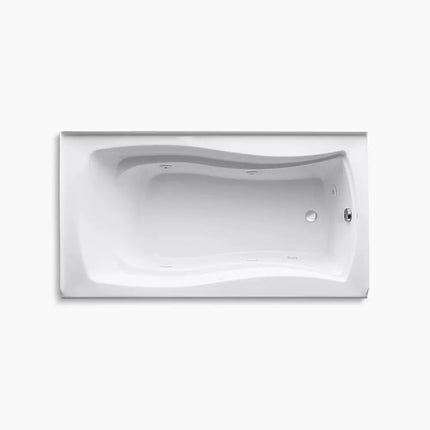 Kohler Mariposa 66" x 35-7/8" alcove whirlpool with integral flange, right-hand drain and heater K-1224-RH-0 - Plumbing Market