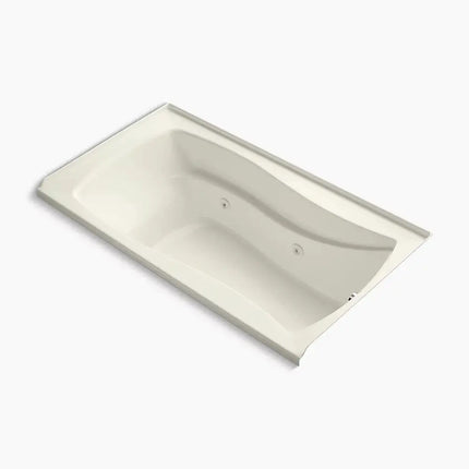 Kohler Mariposa 66" x 35-7/8" alcove whirlpool with integral flange, right-hand drain and heater K-1224-RH-96 - Plumbing Market