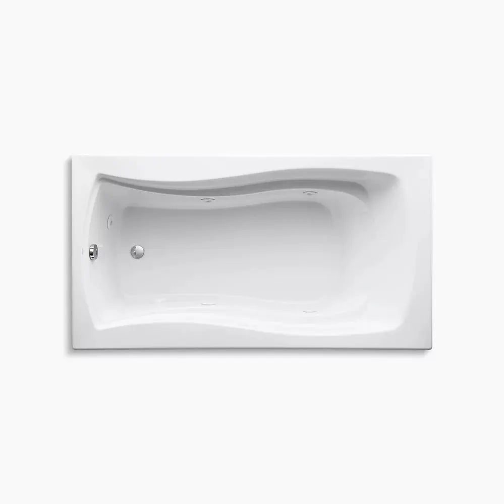 Kohler Mariposa 66" x 35-7/8" drop-in heated whirlpool bath K-1224-HB-96 - Plumbing Market