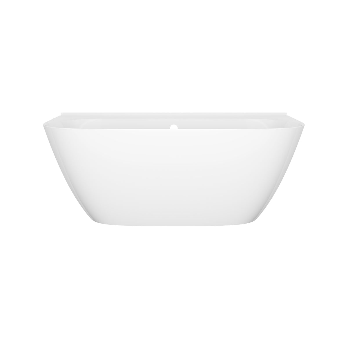 Victoria + Albert Lussari 63" X 30" Freestanding Back To Wall Bathtub With Void And Tile Flange LU4 - Standard White / 63 x 30 / With Overflow