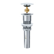 Stylish Pop-Up Bathroom Sink Drain Without Overflow Polished Chrome D-702C